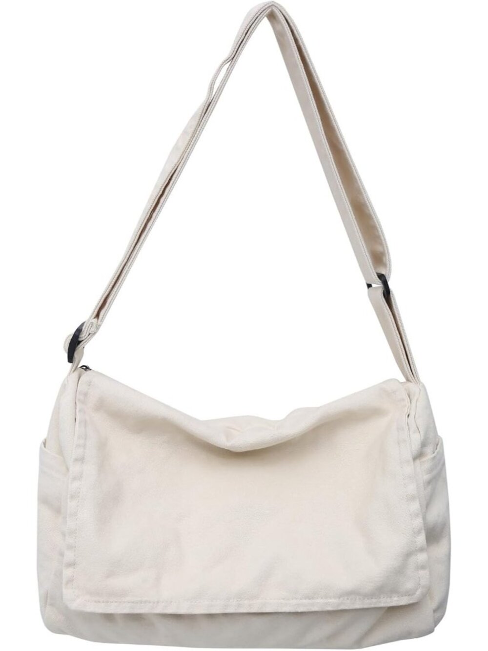 Women's A-offwhite Zipper Casual Sling Aesthetic Crossbody Shoulder Bag